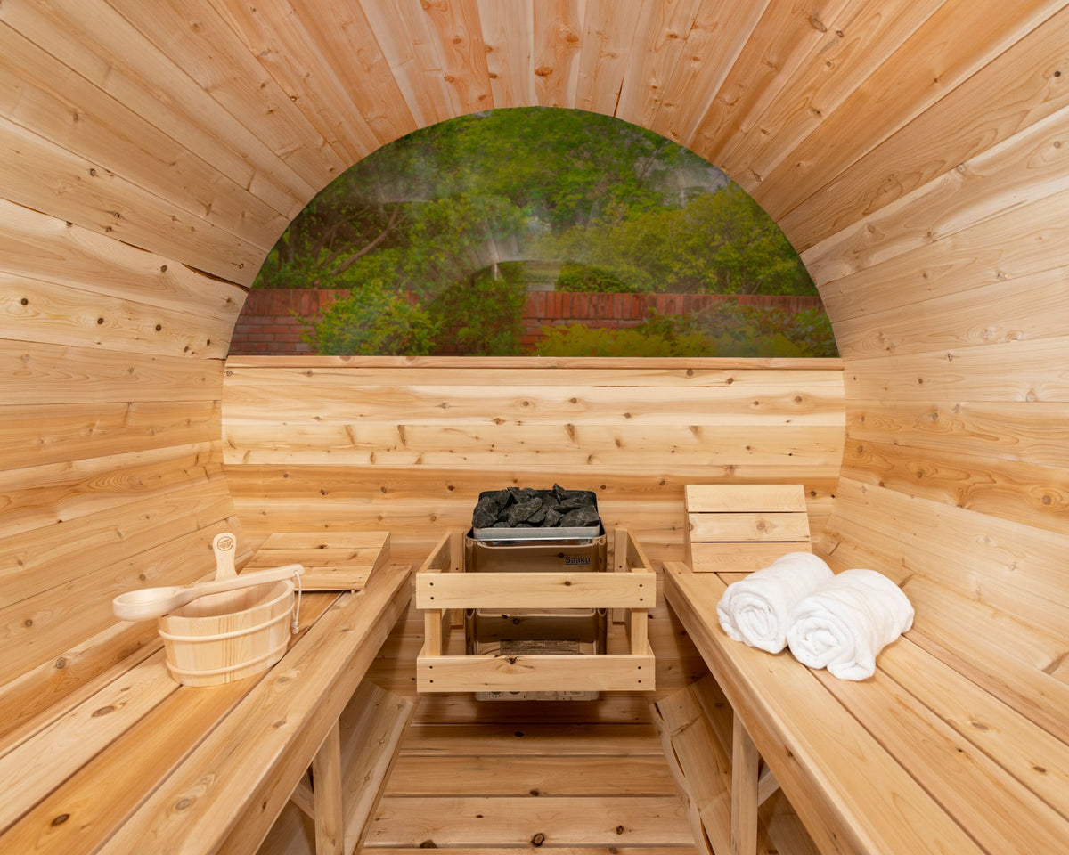 White Cedar Barrel Sauna