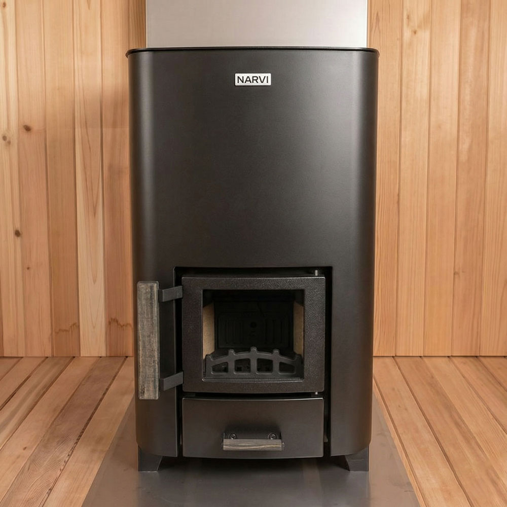 Narvi NC Black Wood-Burning Heater