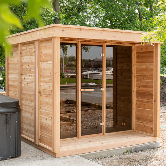 Pure Cube Sauna with Porch