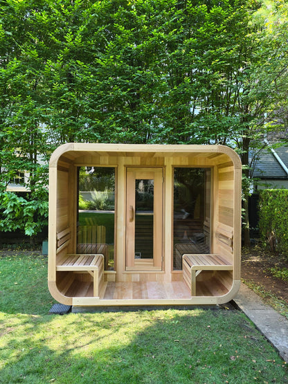 Luna 8'x8' Sauna w/ 2' Porch