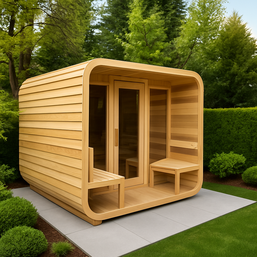 Luna 8'x8' Sauna w/ 2' Porch