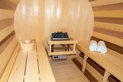 White Cedar Barrel Sauna
