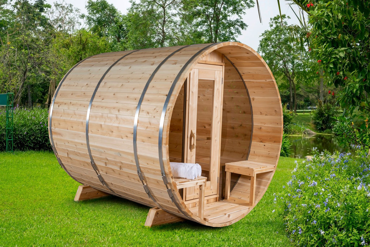 White Cedar Barrel Sauna