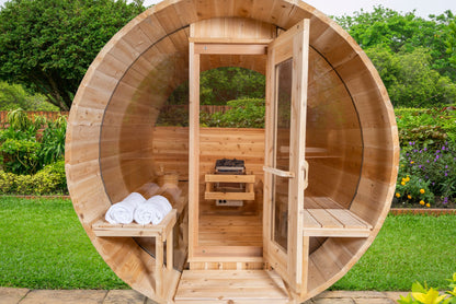 White Cedar Barrel Sauna