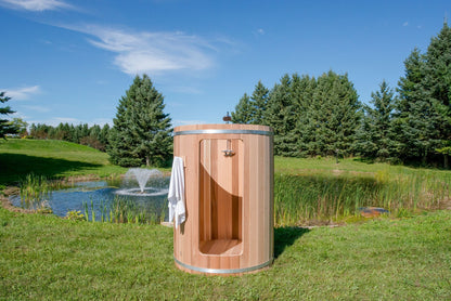 Rainbow Barrel Outdoor Shower
