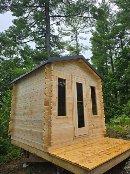 Georgian cabin sauna side view