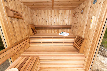 Orion sauna clear cedar interior