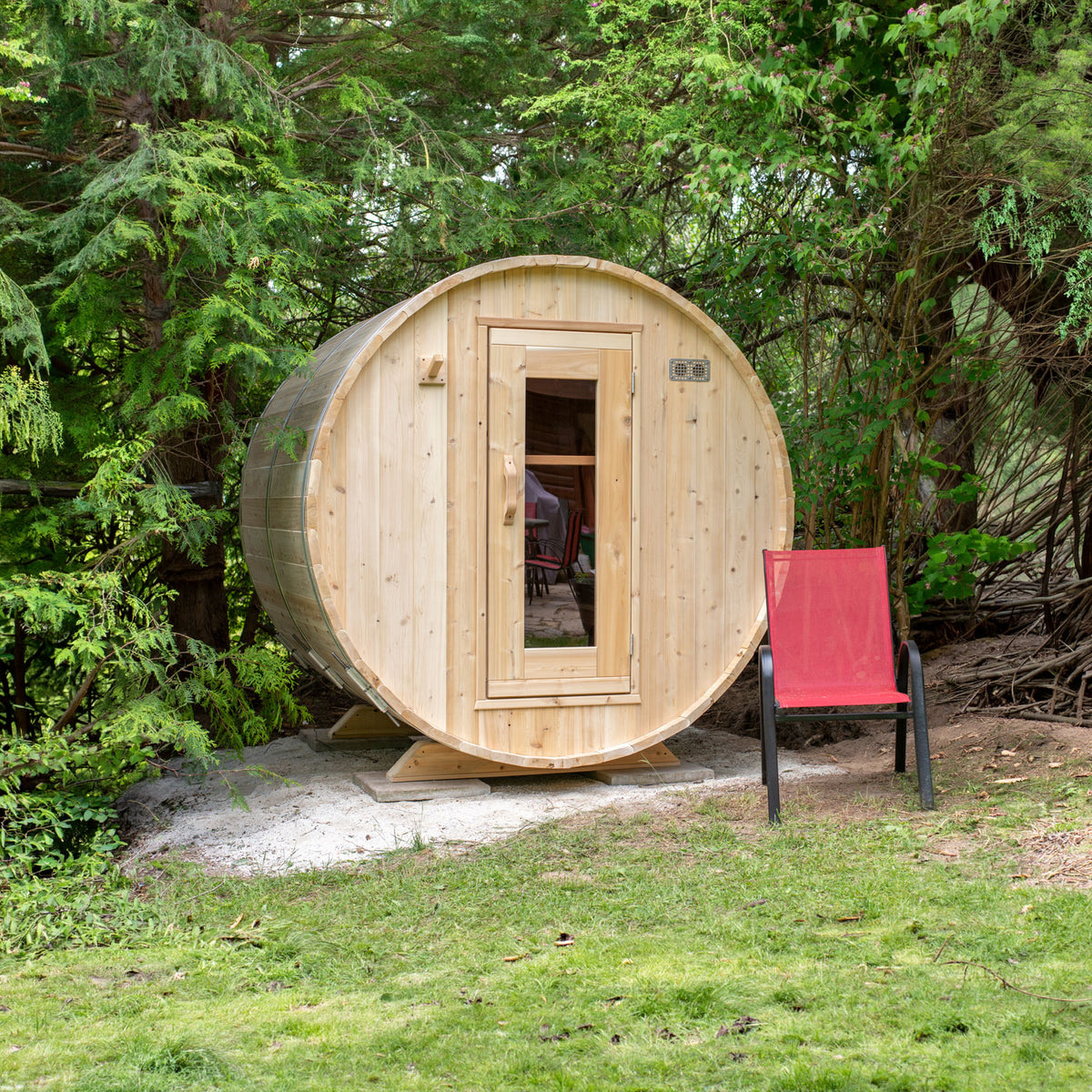 White Cedar Barrel Sauna